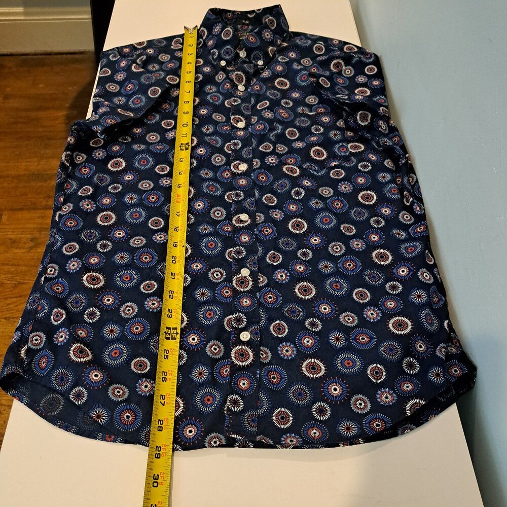 J. Crew Men's Medium Flex Washed Slim Fit Short Sleeve Shirt Style #BG955 - Picture 12 of 13